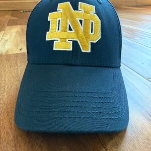 Top of the World Navy and Gold Notre Dame Adjustable Cap